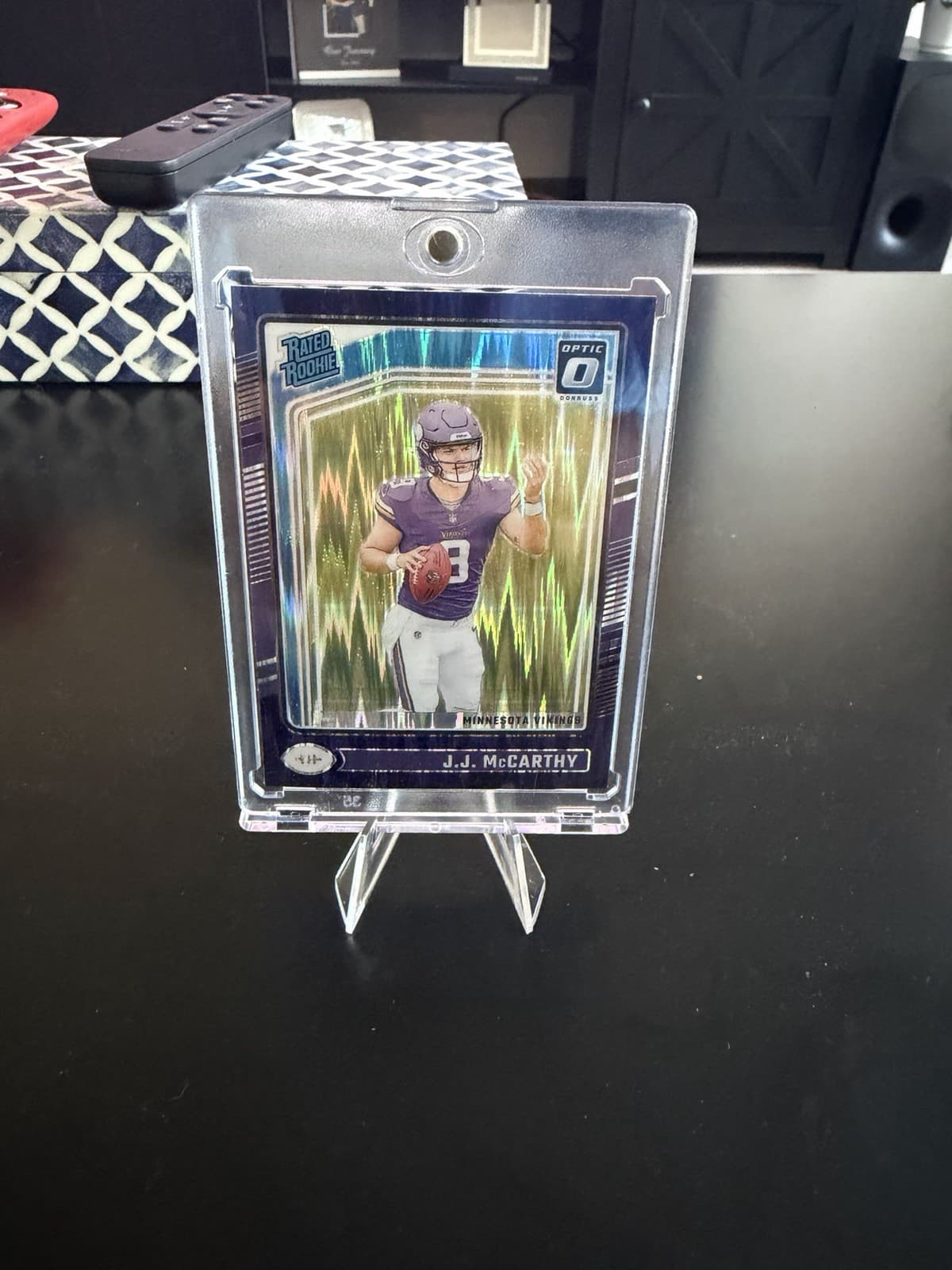 JJ McCarthy trading card