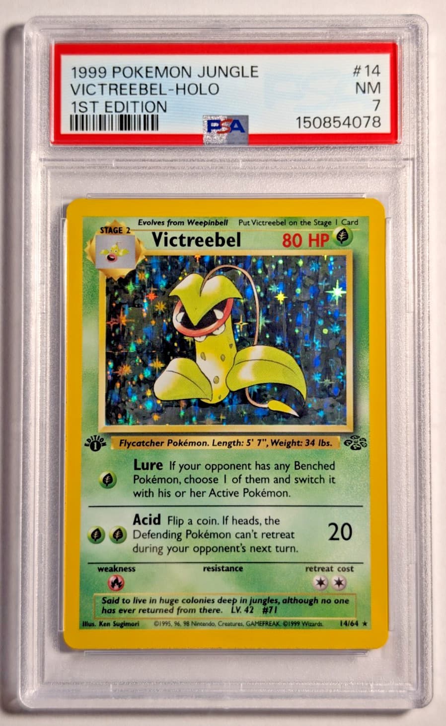 Victreebel 1999 Pokemon Jungle example 3