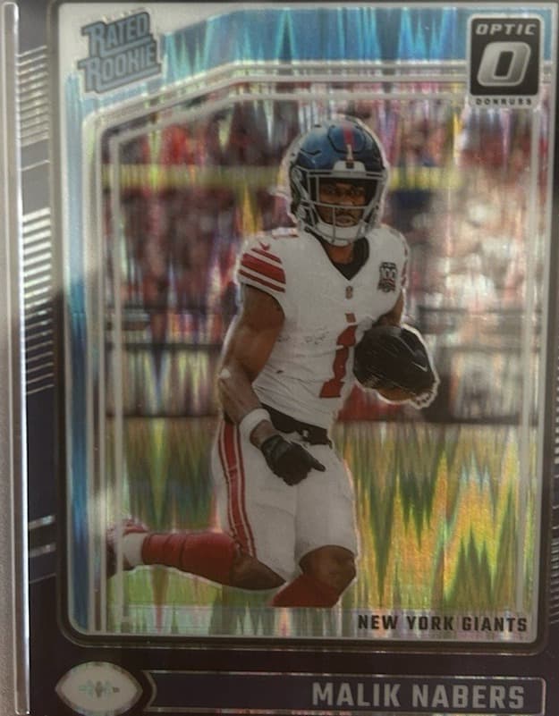 Malik Nabers 2024 panini Donruss Optic