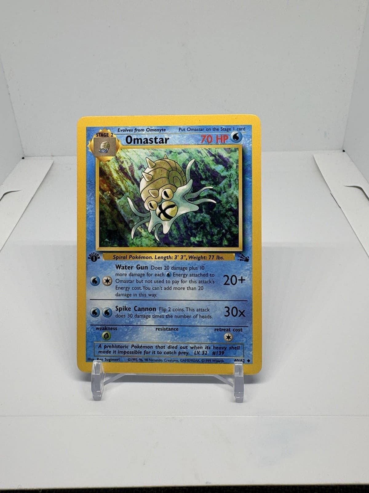 Omastar 1999 Pokemon Fossil