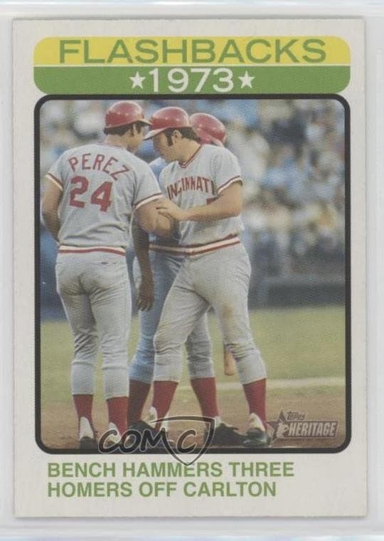 Johnny Bench 2022 topps Topps Heritage