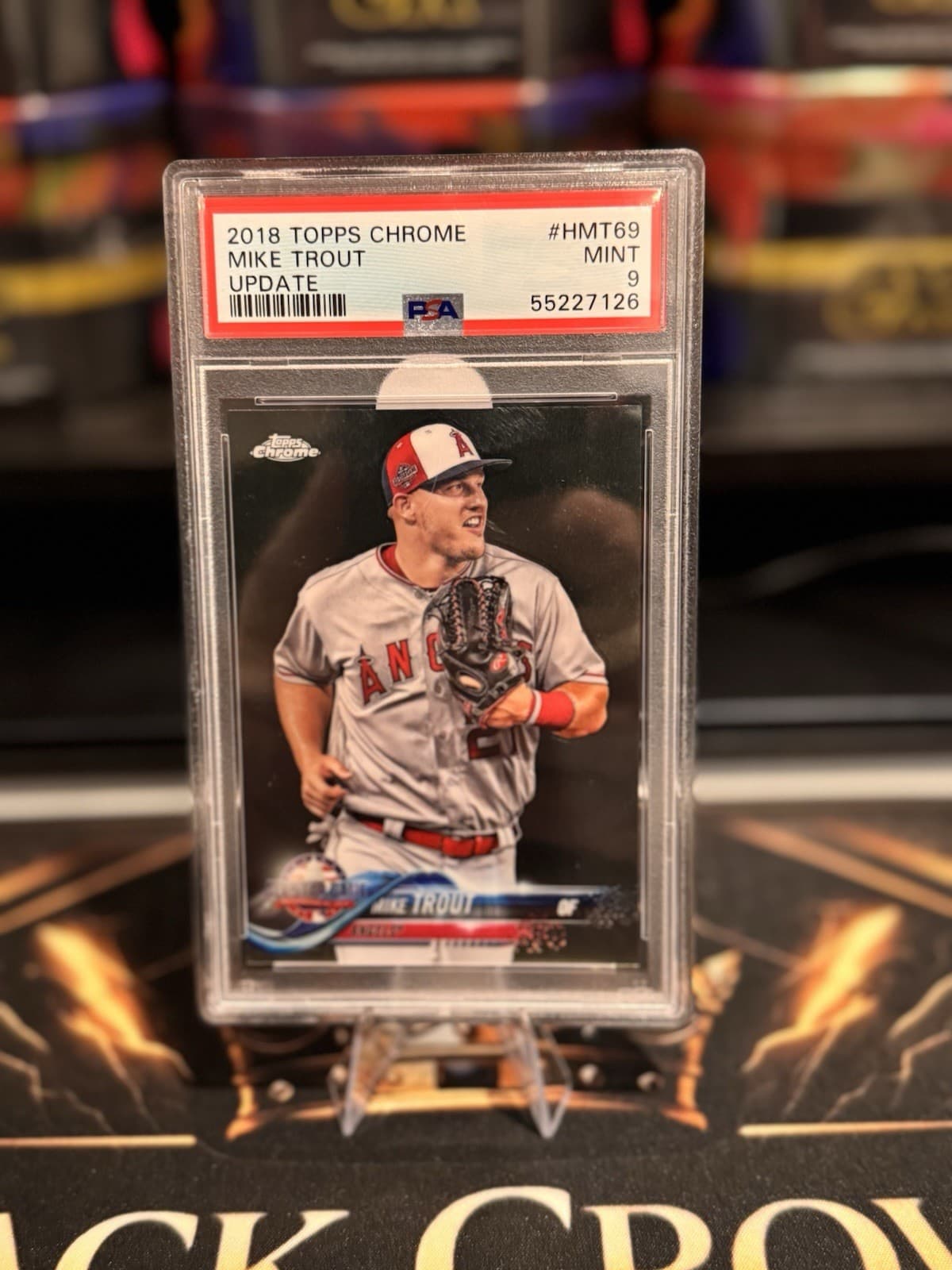 Mike Trout 2018 topps Topps Chrome Update