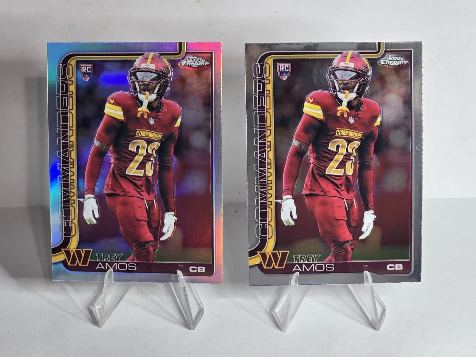 Trey Amos trading card