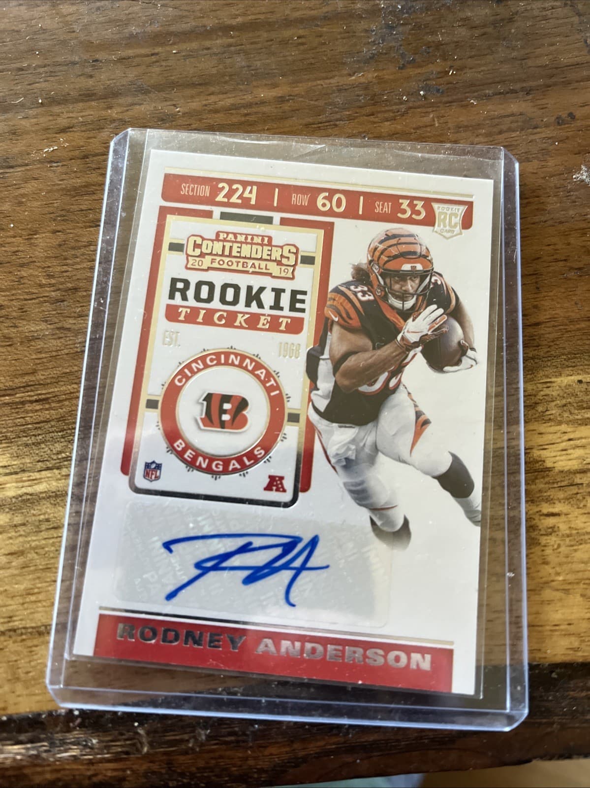 Rodney Anderson 2019 panini