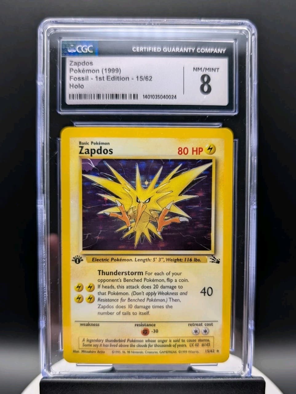 Zapdos trading card
