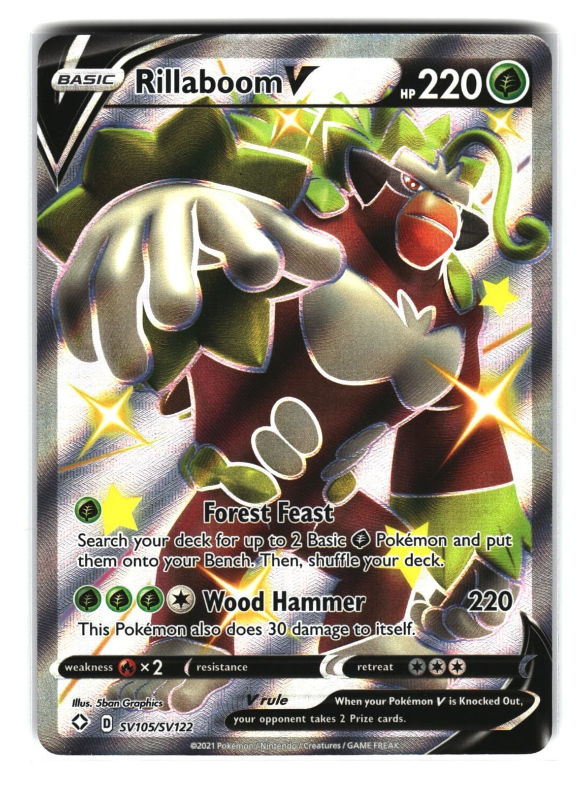 Rillaboom V trading card