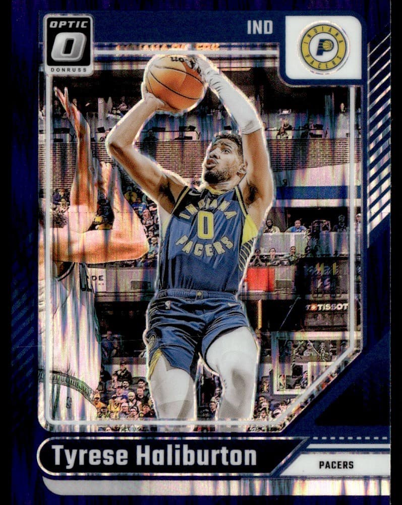 Tyrese Haliburton 2024 panini Donruss Optic