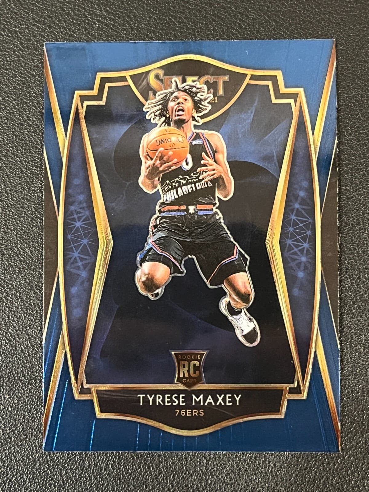 Tyrese Maxey 2020 panini Select Premier Level Blue Retail