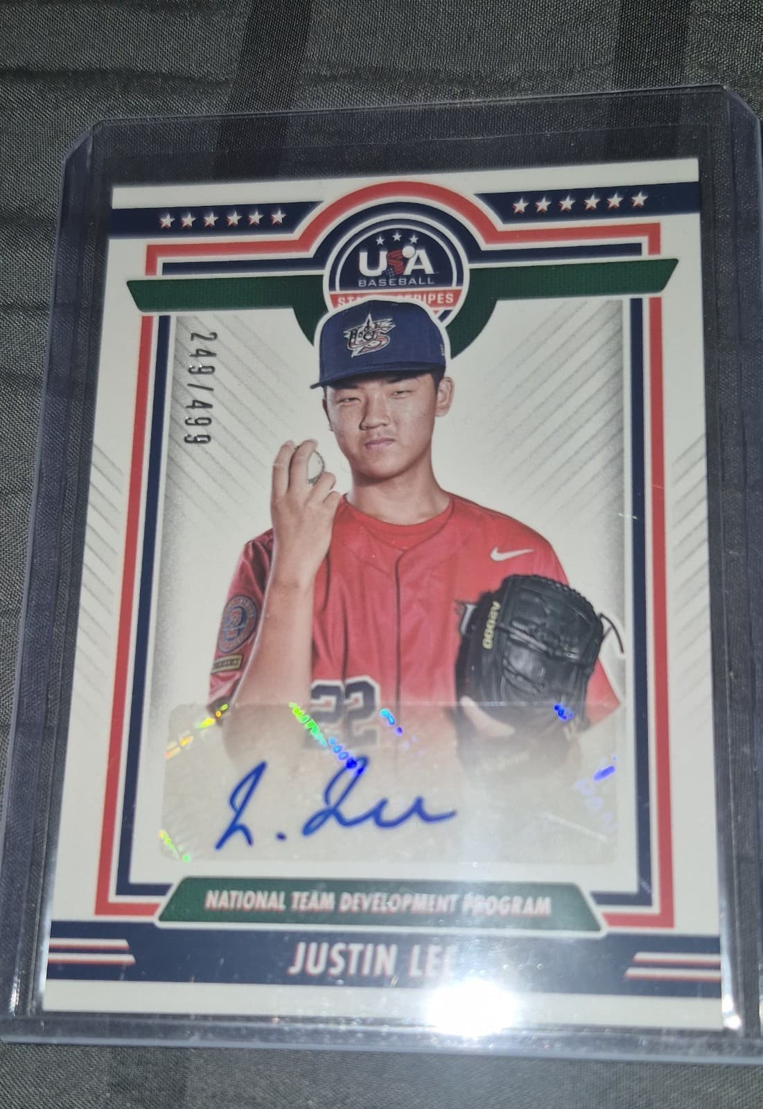 Justin Lee 2022 panini Panini Stars & Stripes