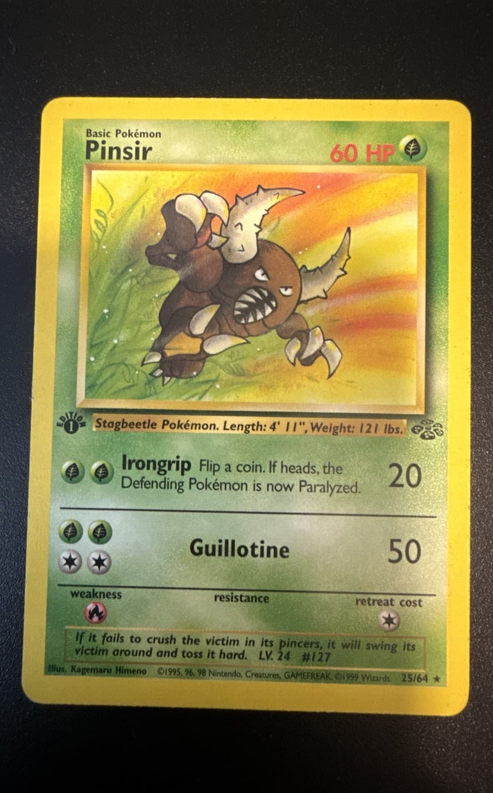 Pinsir trading card