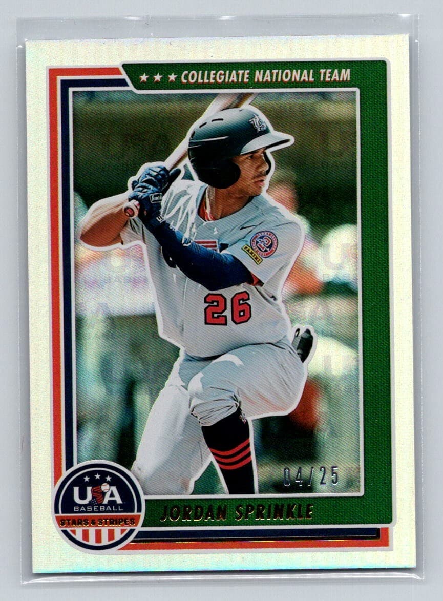 Jordan Sprinkle trading card