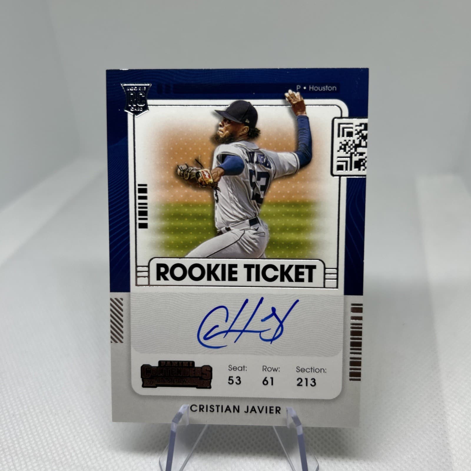 Cristian Javier 2021 panini Panini Contenders