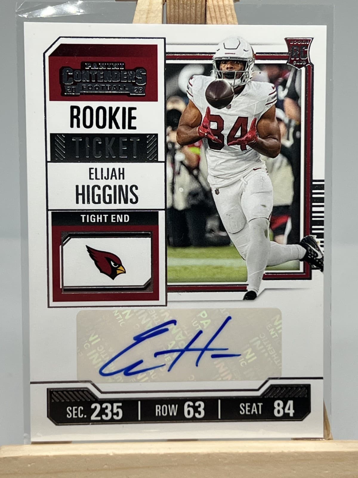 Elijah Higgins trading card