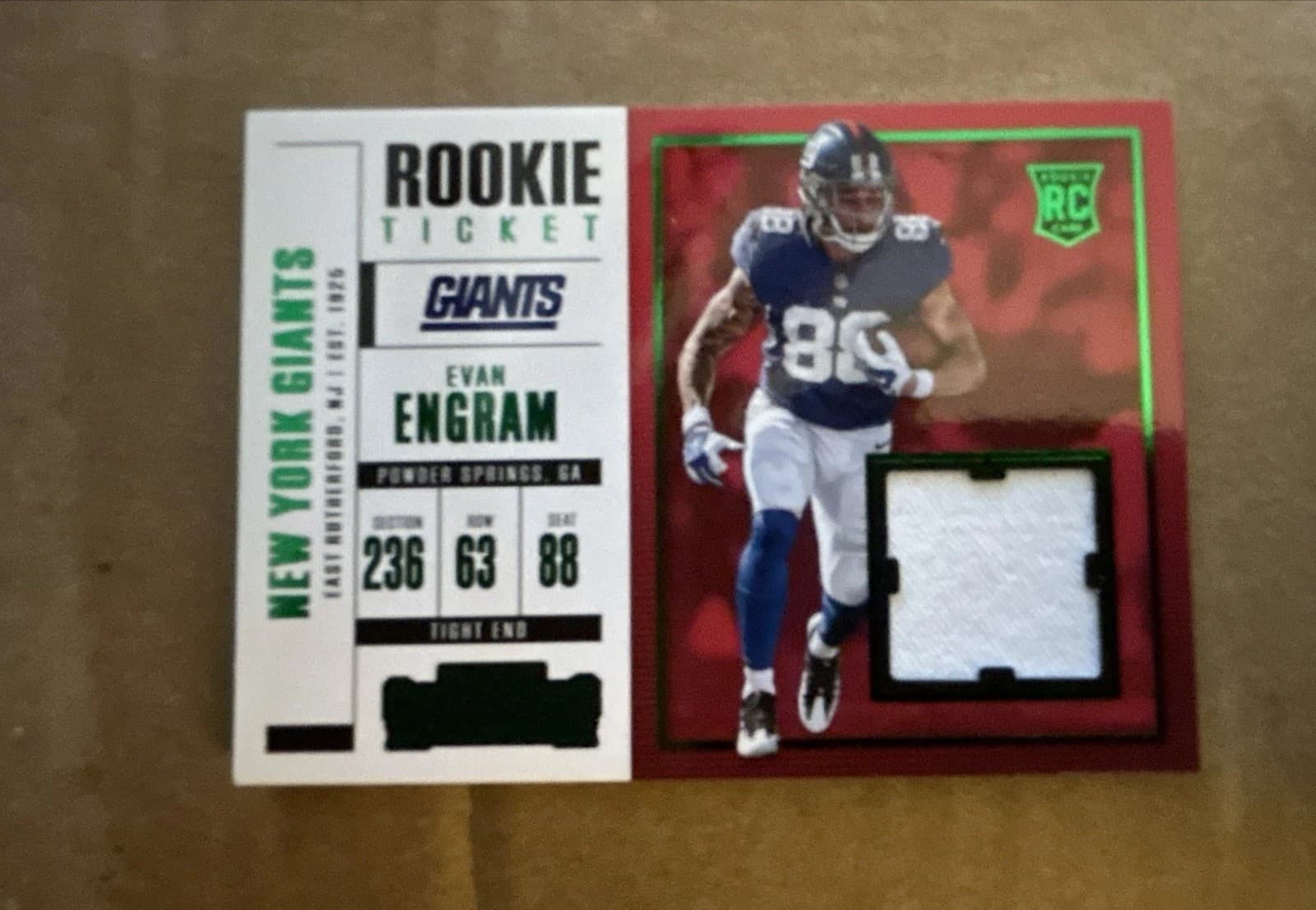 Evan Engram 2017 panini Panini Contenders