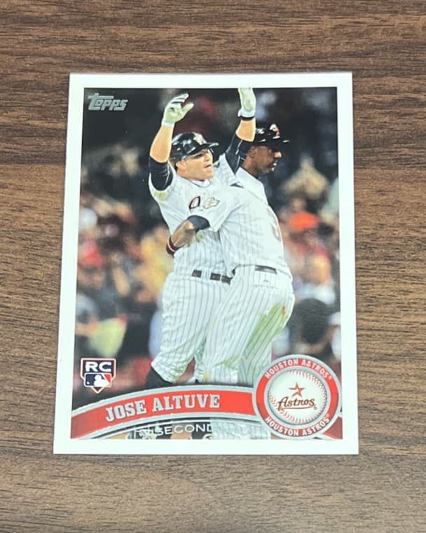 Jose Altuve trading card