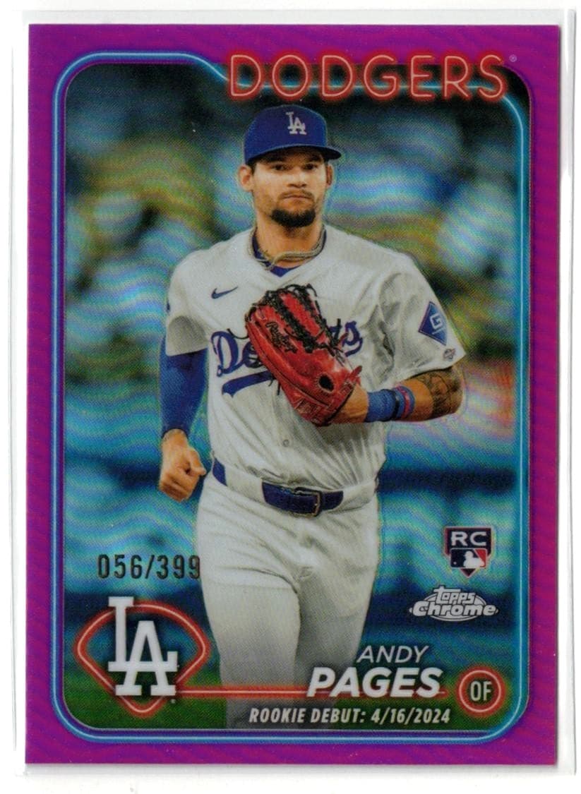 Andy Pages 2024 topps Topps Chrome Update