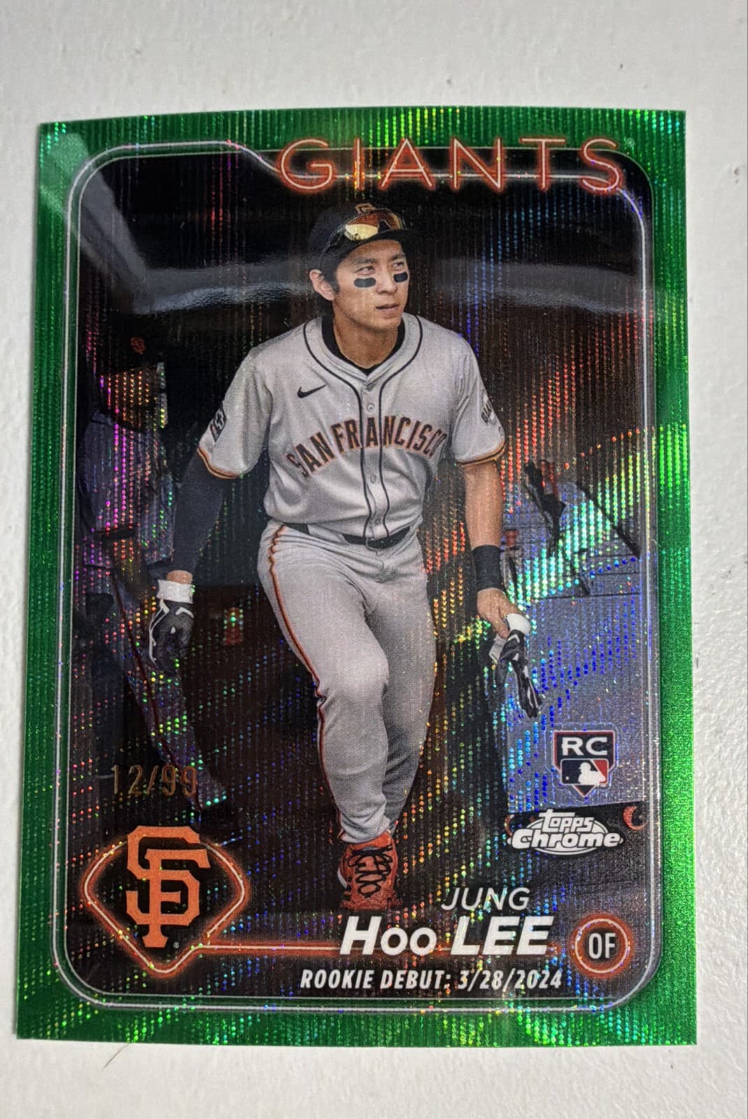 Jung Hoo Lee trading card