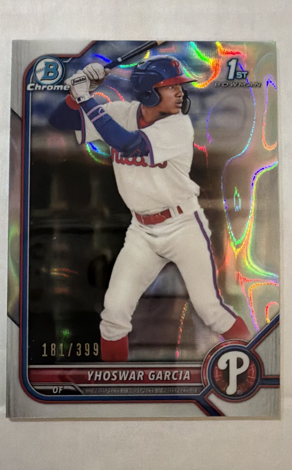 Yhoswar Garcia trading card