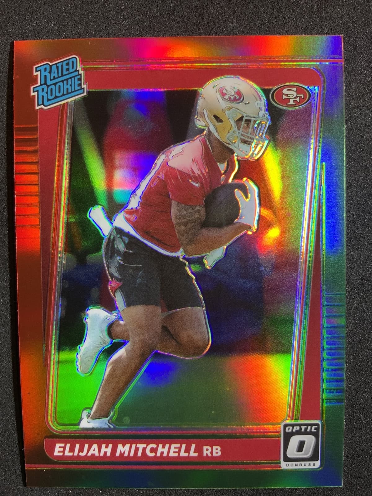Elijah Mitchell trading card