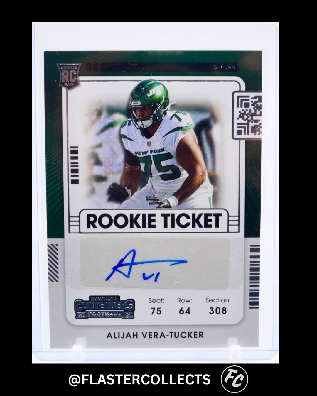 Alijah Vera-Tucker trading card
