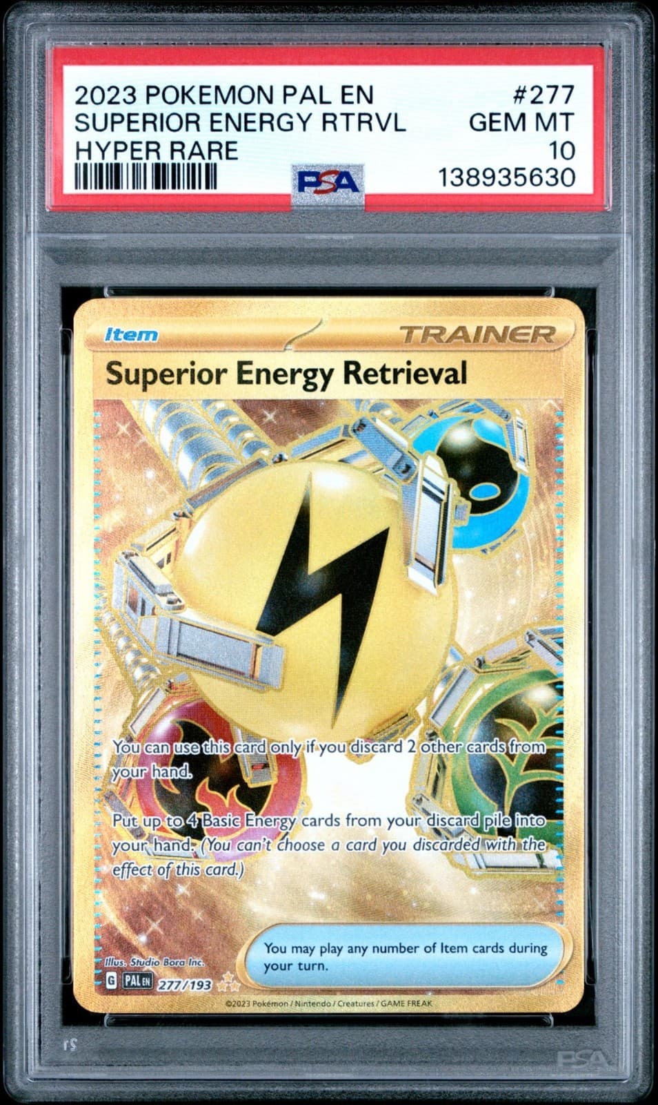 Superior Energy Retrieval trading card