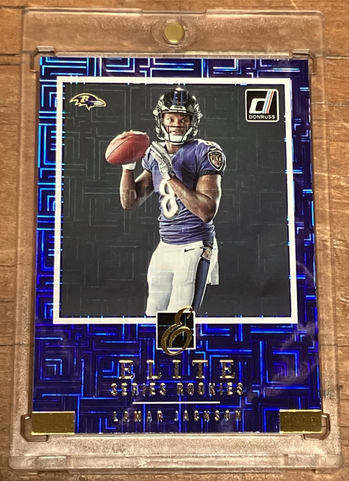 Lamar Jackson trading card