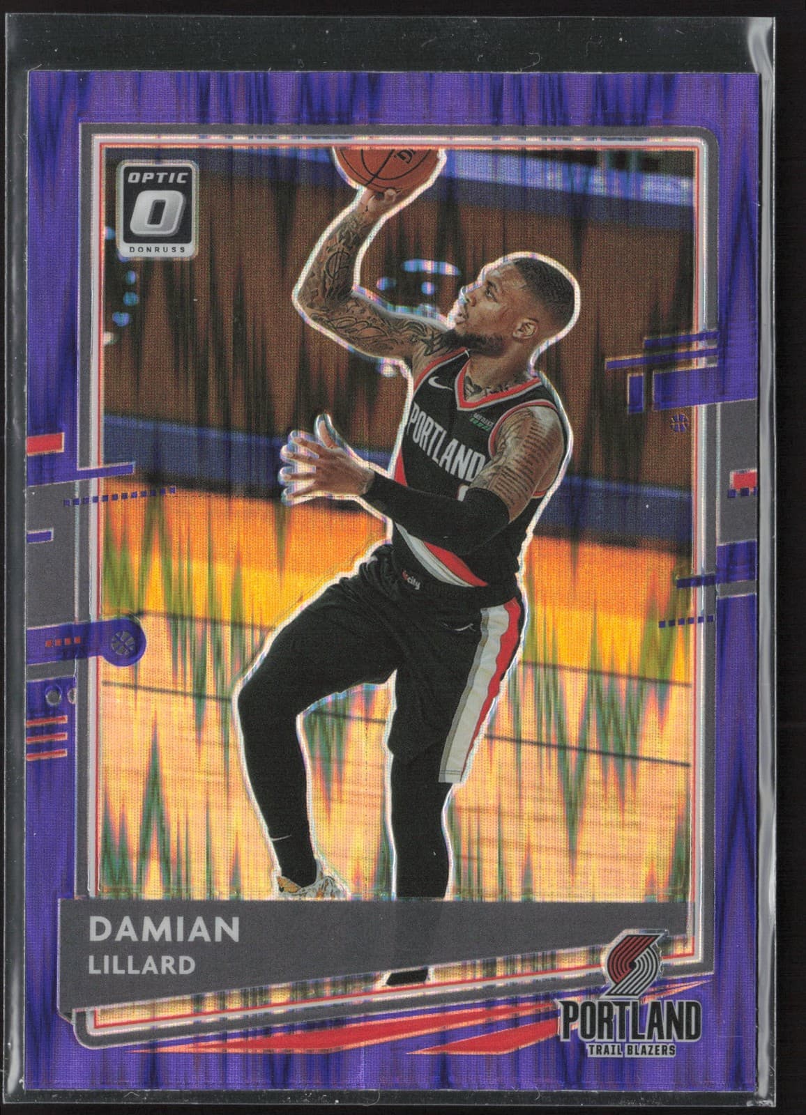 Damian Lillard 2020 panini Donruss Optic
