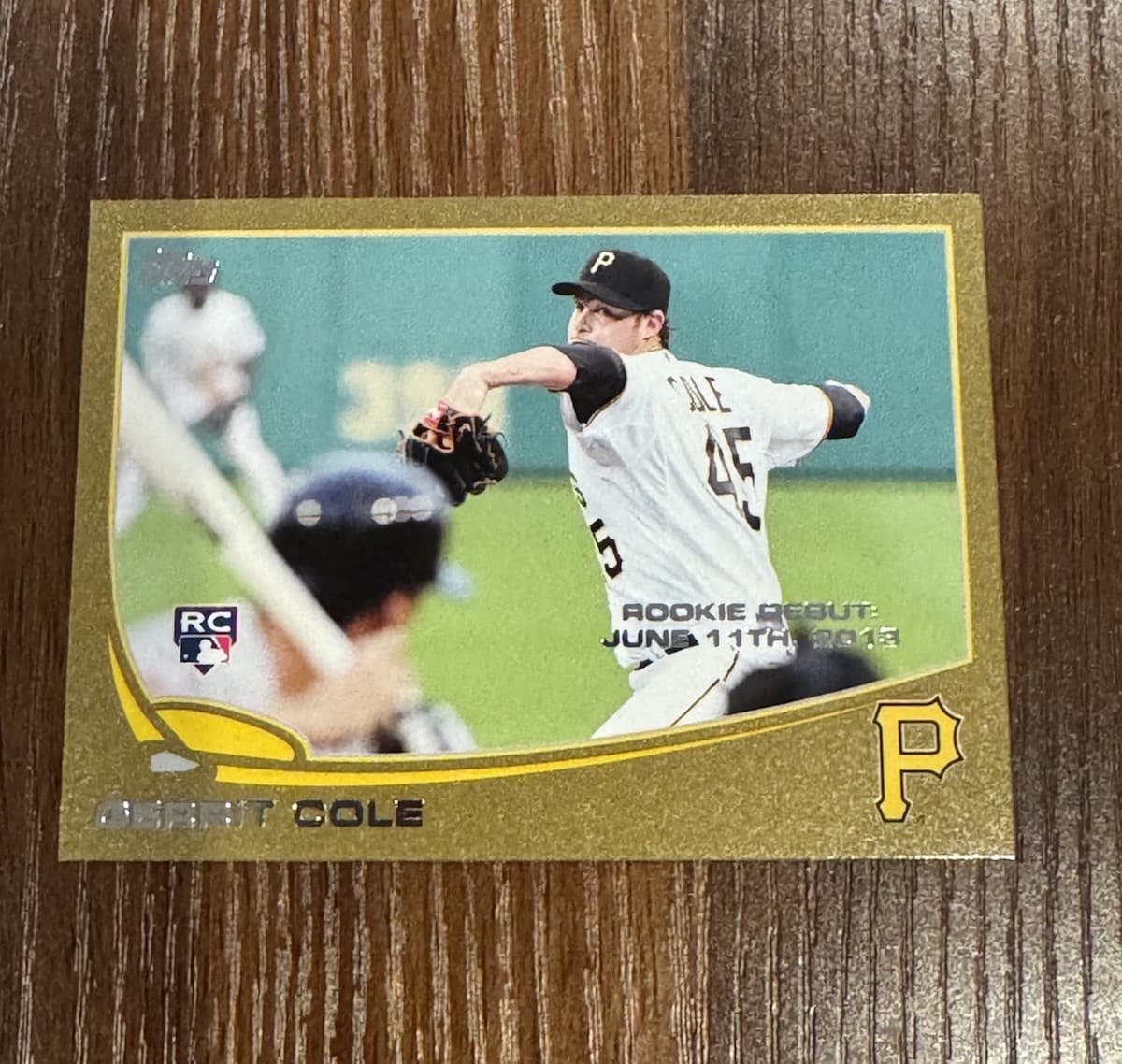 Gerrit Cole trading card