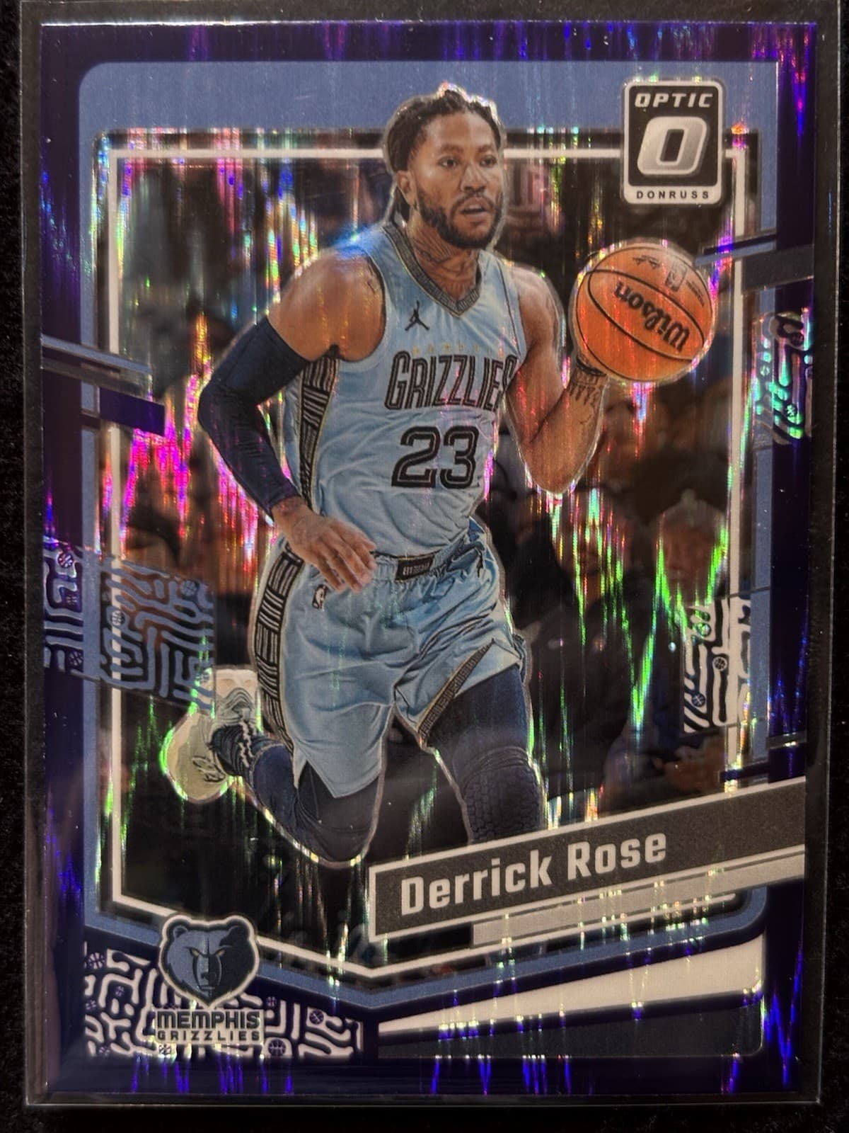 Derrick Rose 2023 panini Donruss Optic