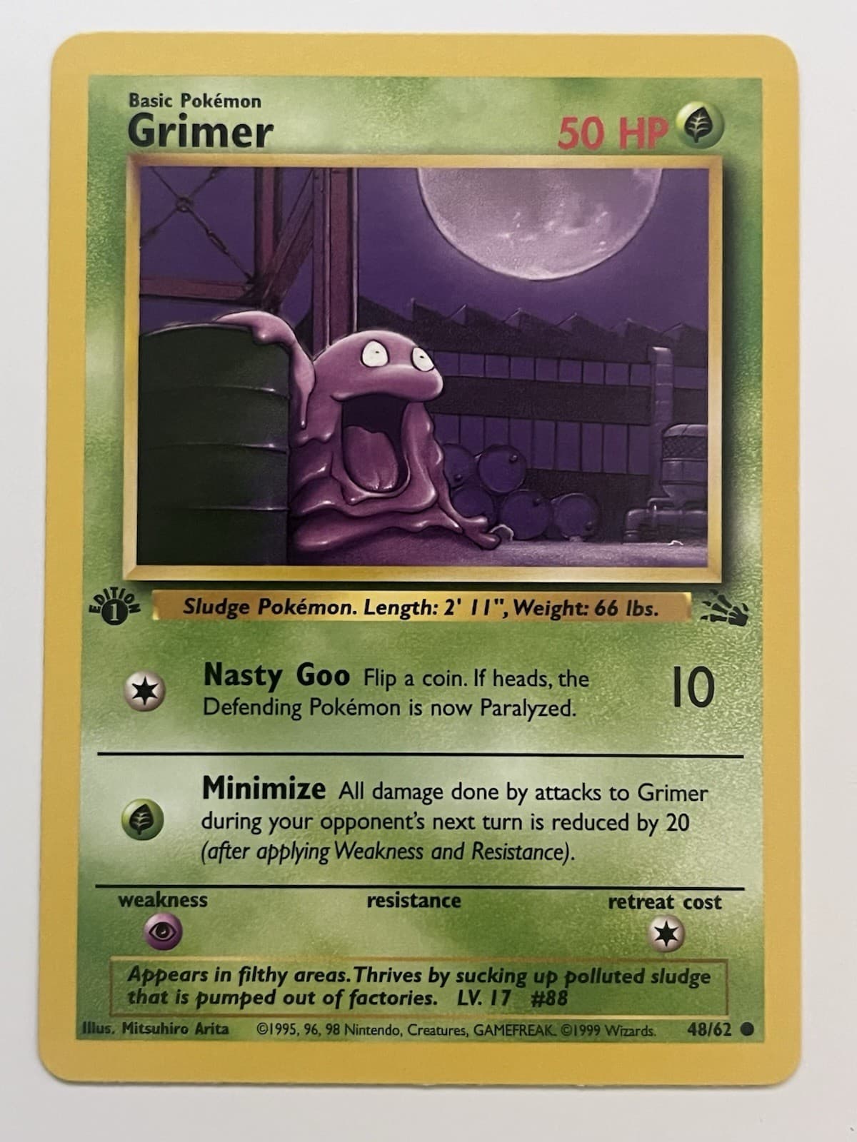 Grimer 1999 Pokemon Fossil