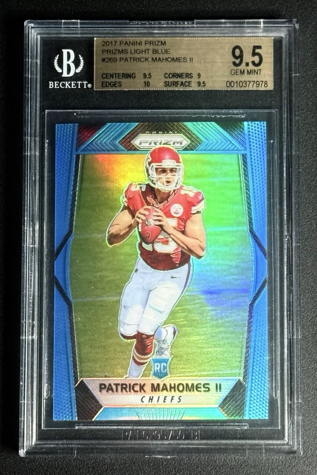 Patrick Mahomes II 2017 panini Panini Plates & Patches