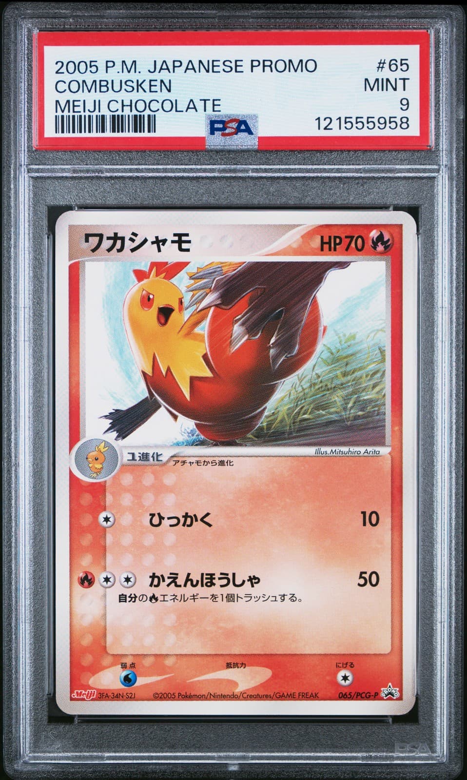 Combusken trading card