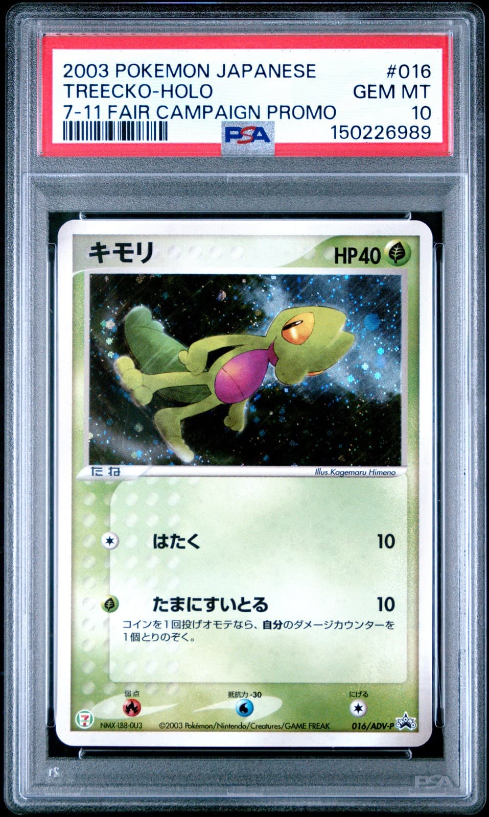 Treecko trading card