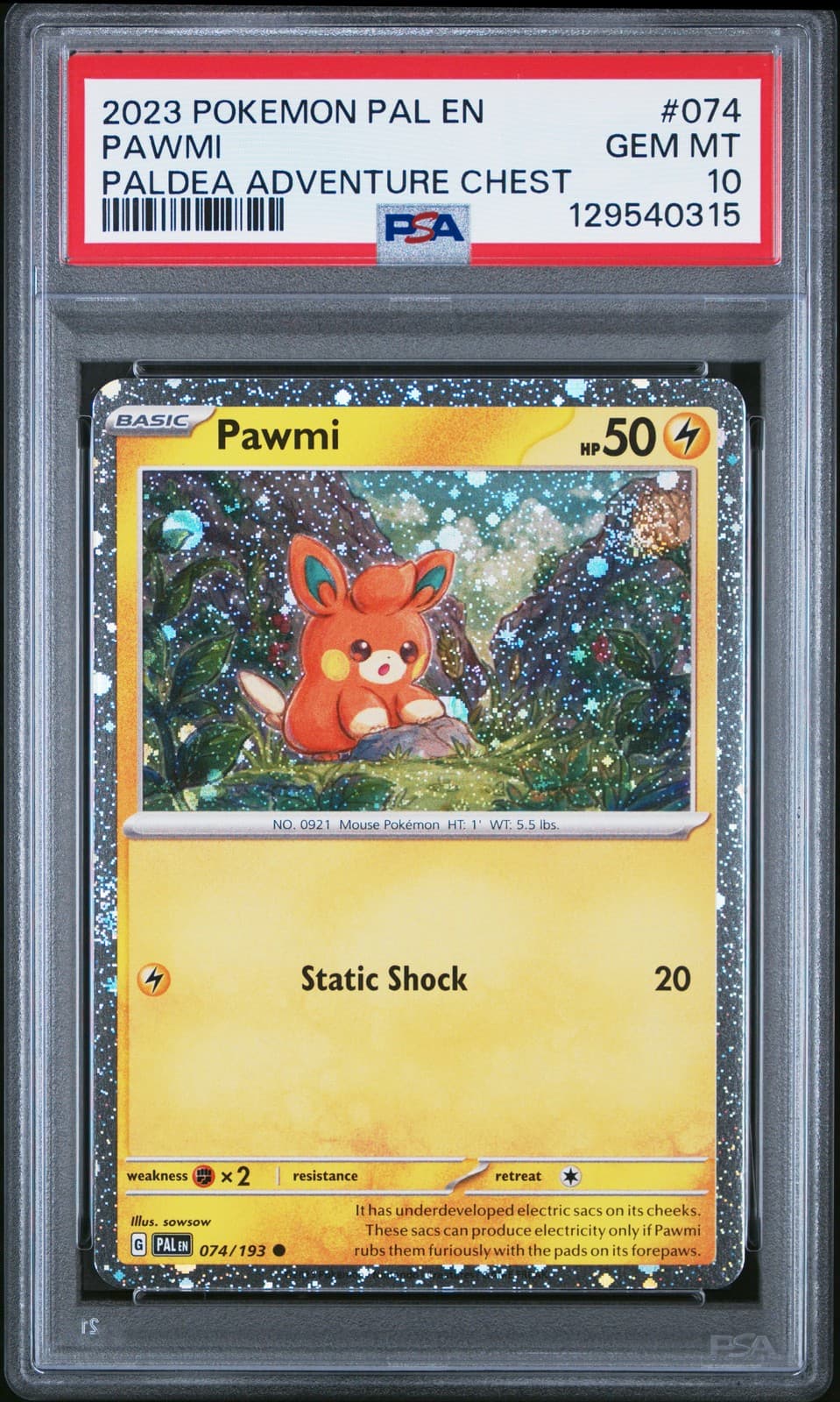 Pawmi trading card
