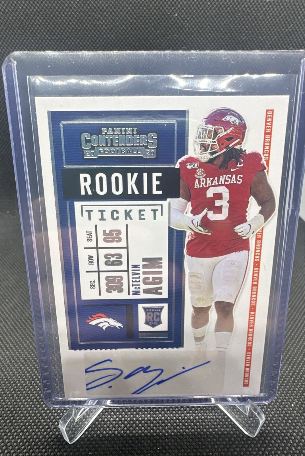 McTelvin Agim trading card
