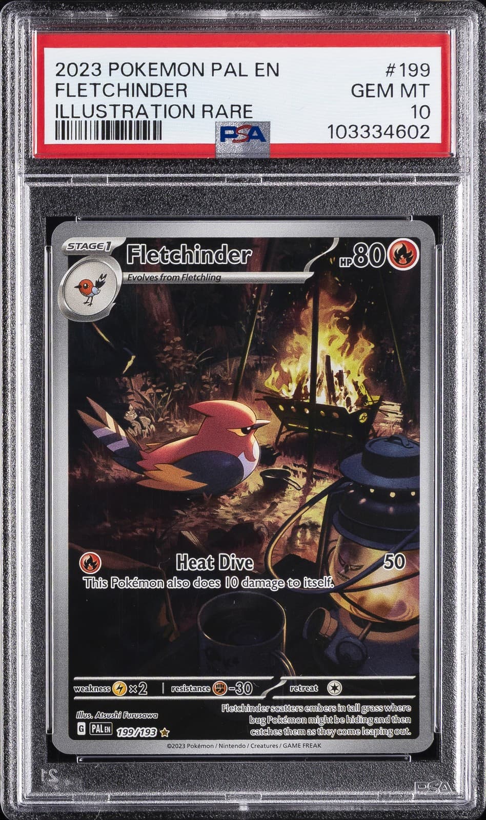 Fletchinder trading card