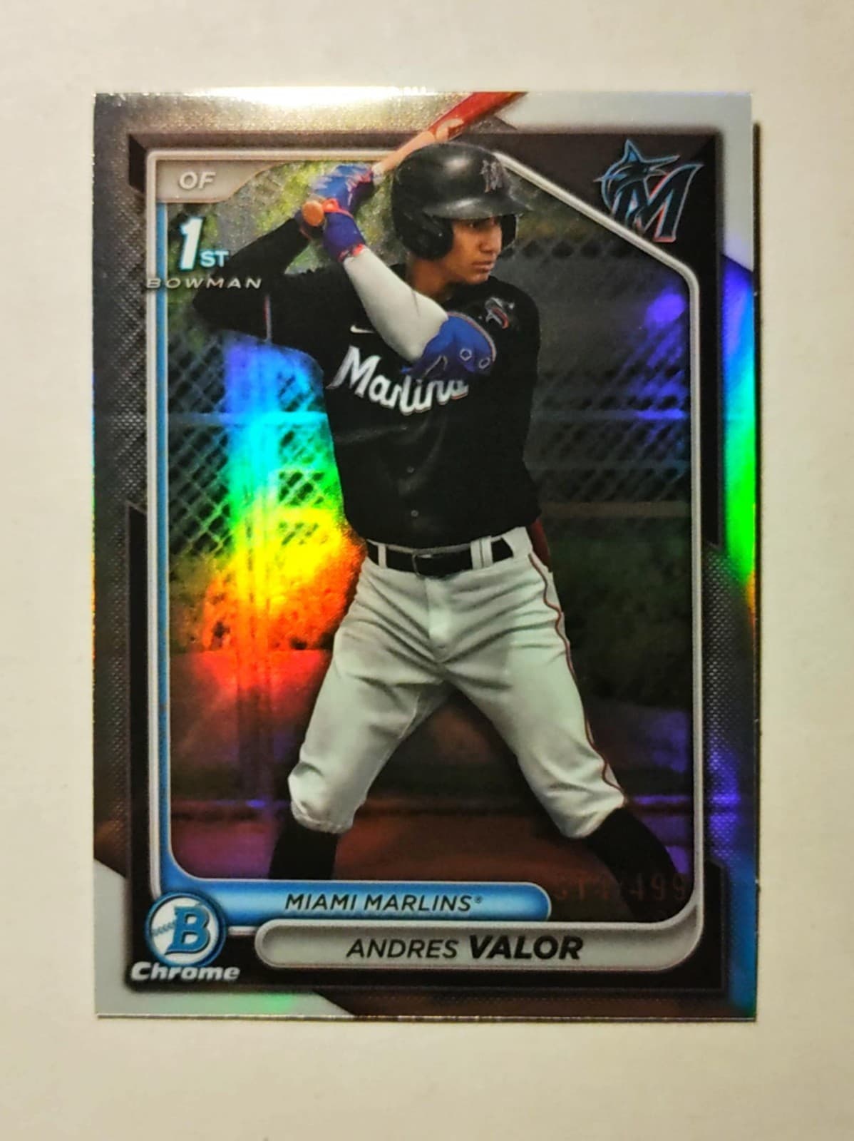 Andres Valor trading card