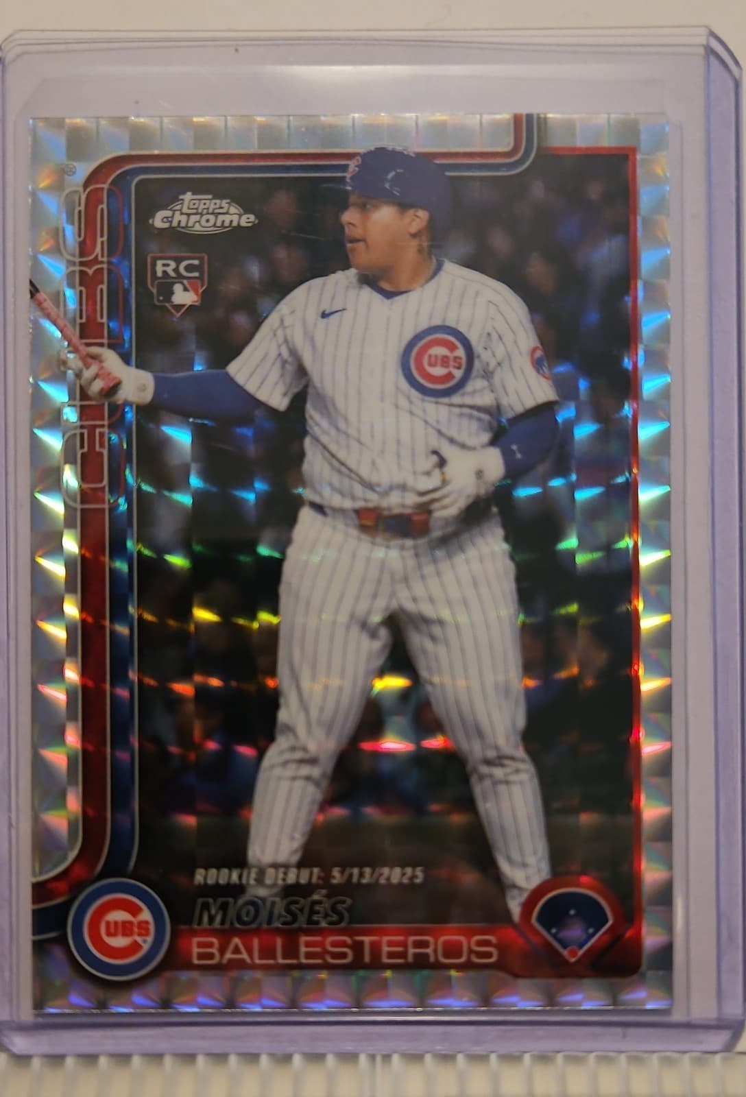 Moisés Ballesteros 2025 topps Topps Chrome Update Sapphire