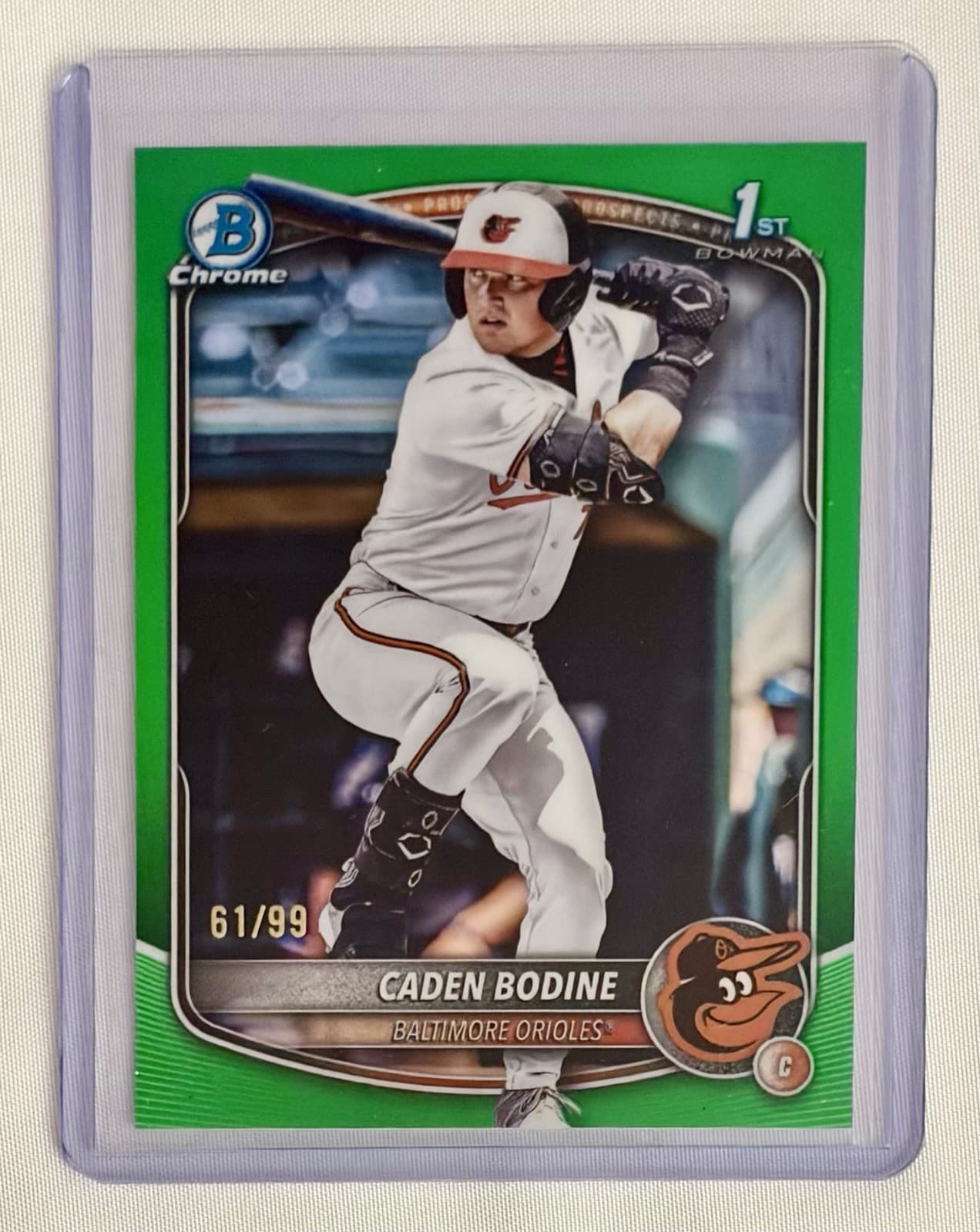 Caden Bodine trading card