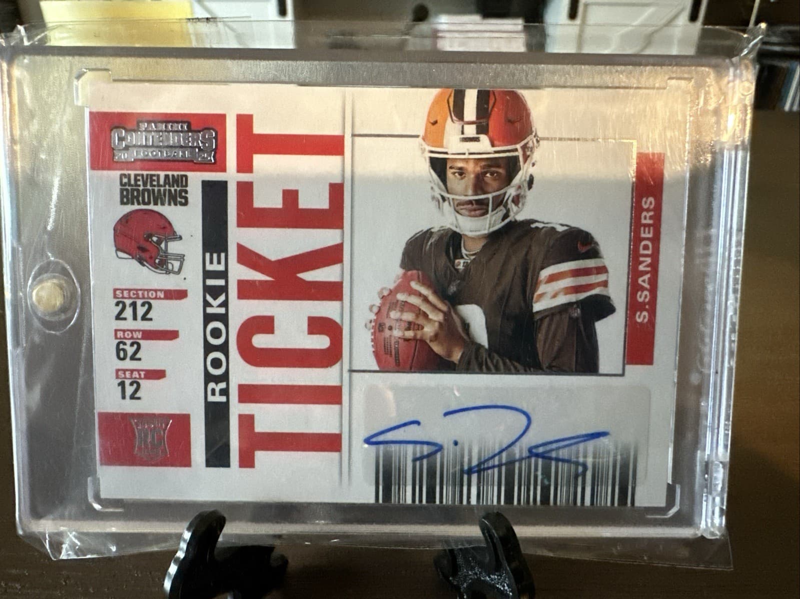 Shedeur Sanders trading card