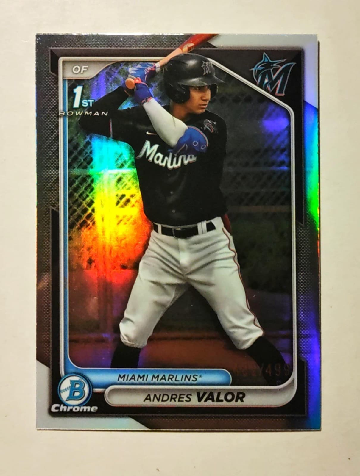 Andres Valor trading card