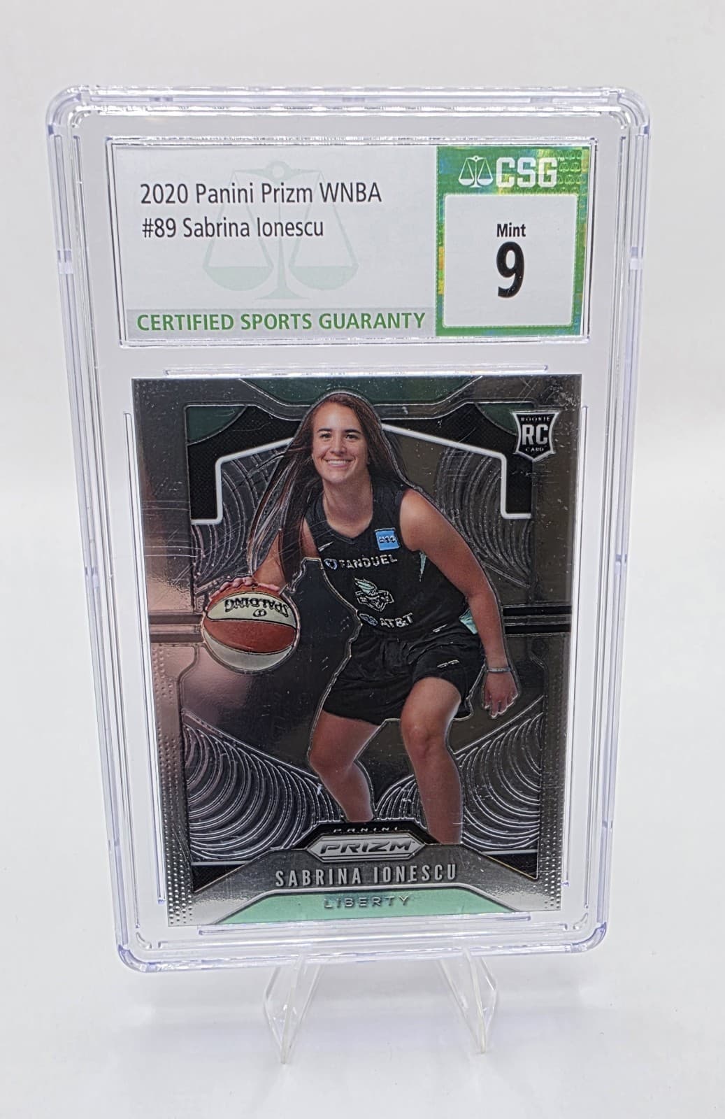 Sabrina Ionescu trading card