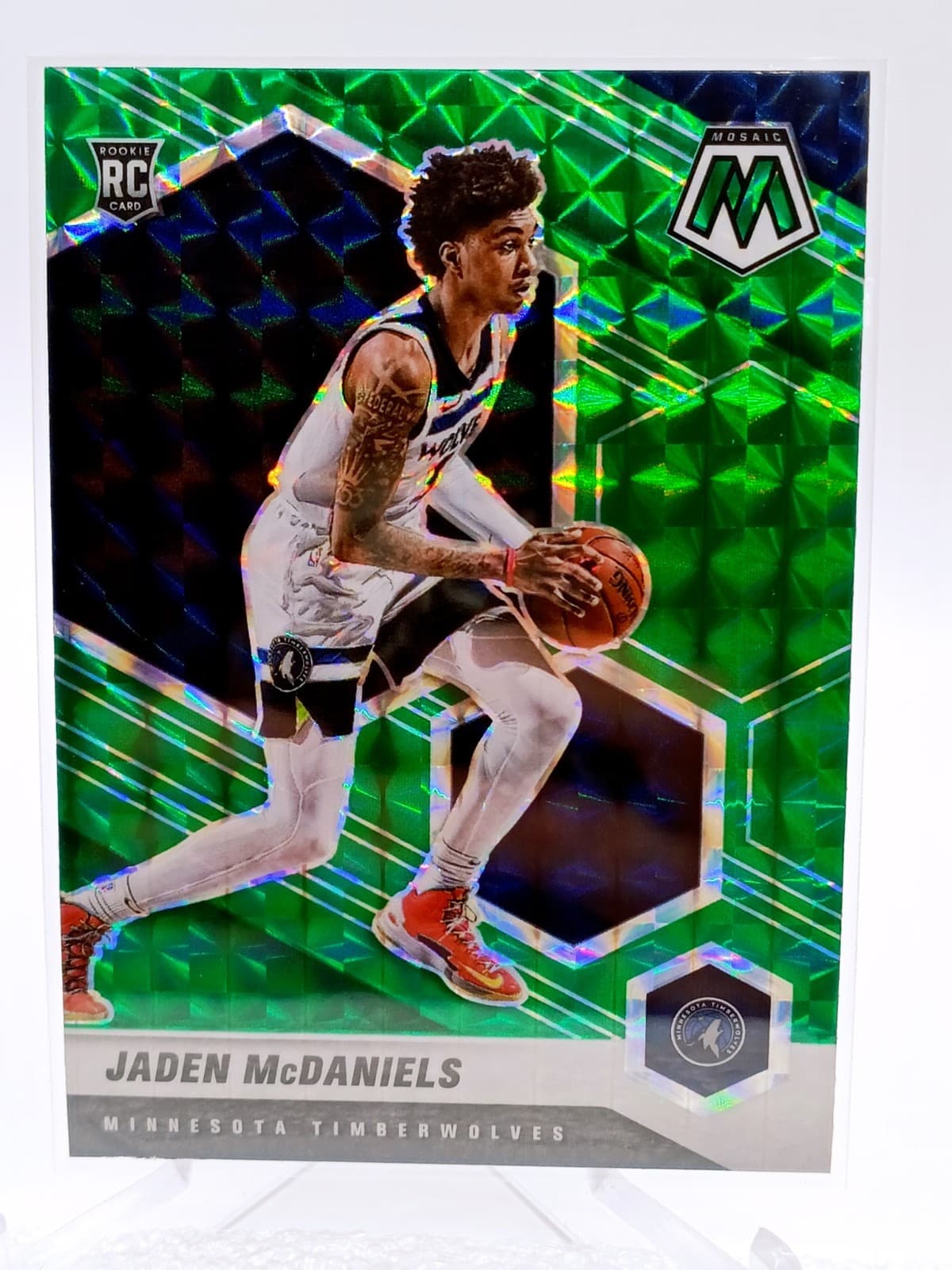 Jaden McDaniels 2020 panini Mosaic Pink Camo