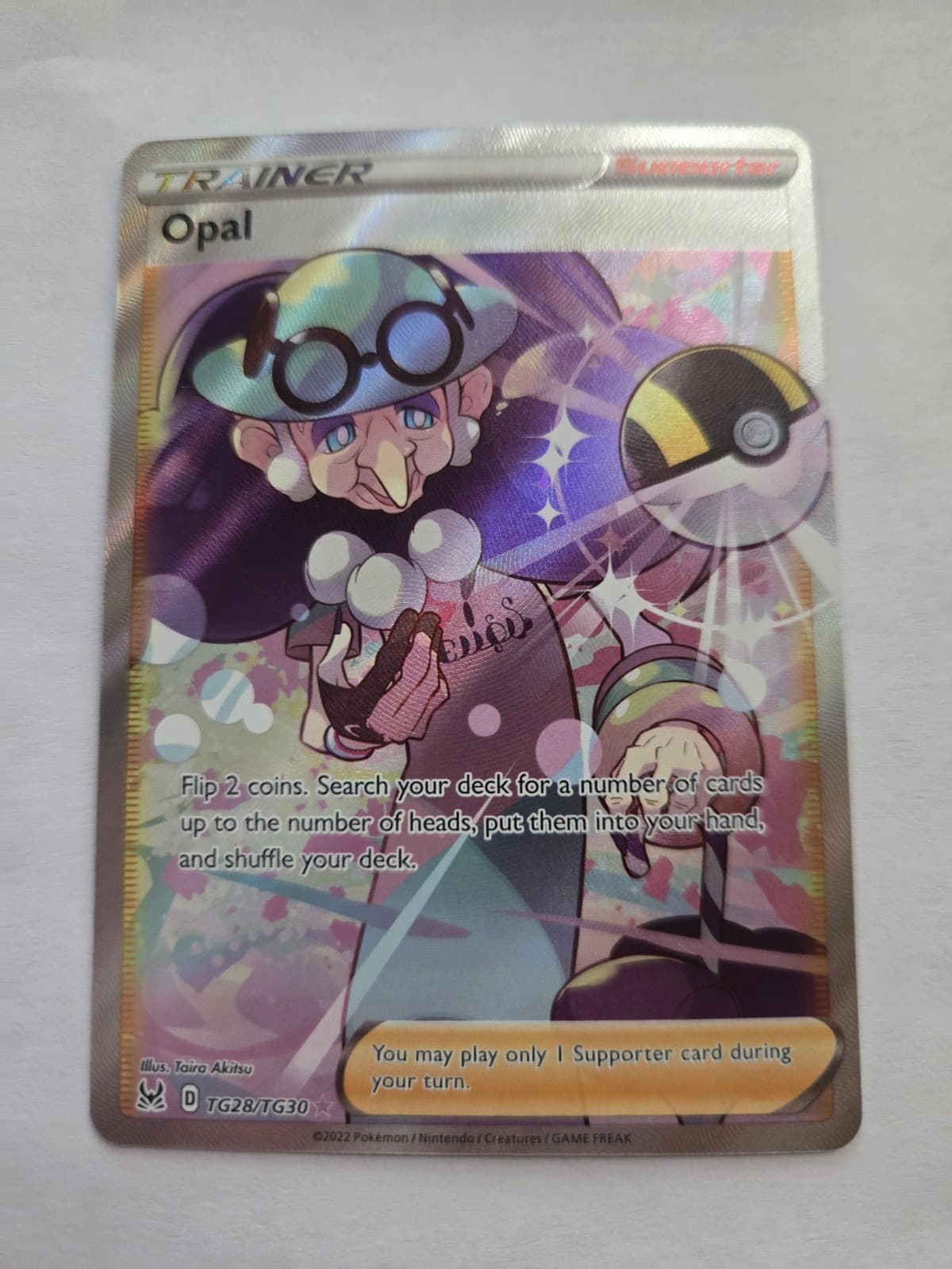 Opal trading card