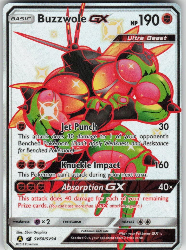 Buzzwole GX 2019 Pokemon Hidden Fates