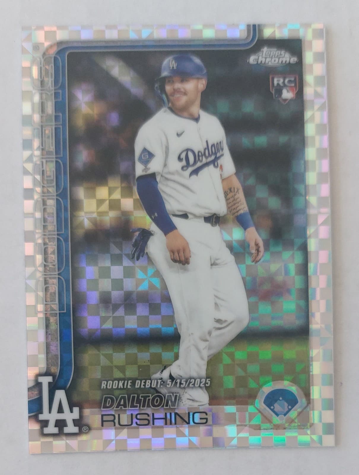 Dalton Rushing 2025 topps Topps Chrome Update Sapphire
