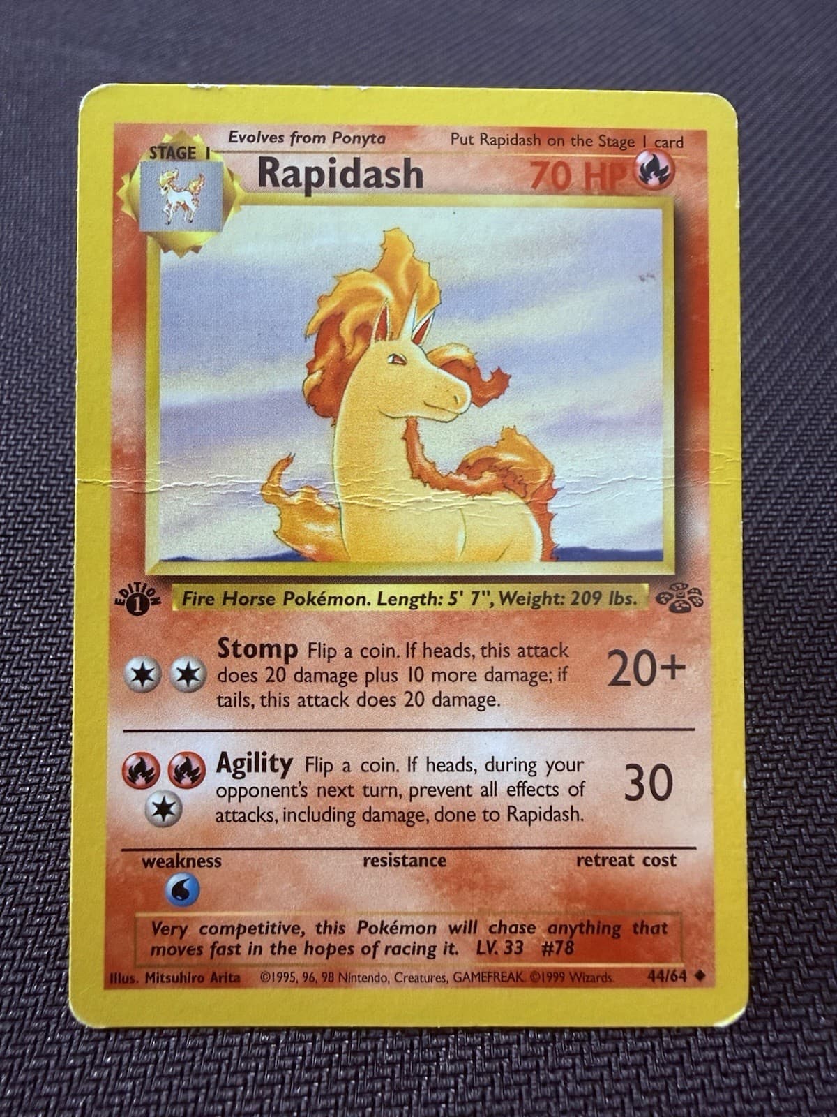 Rapidash 1999 Pokemon Jungle