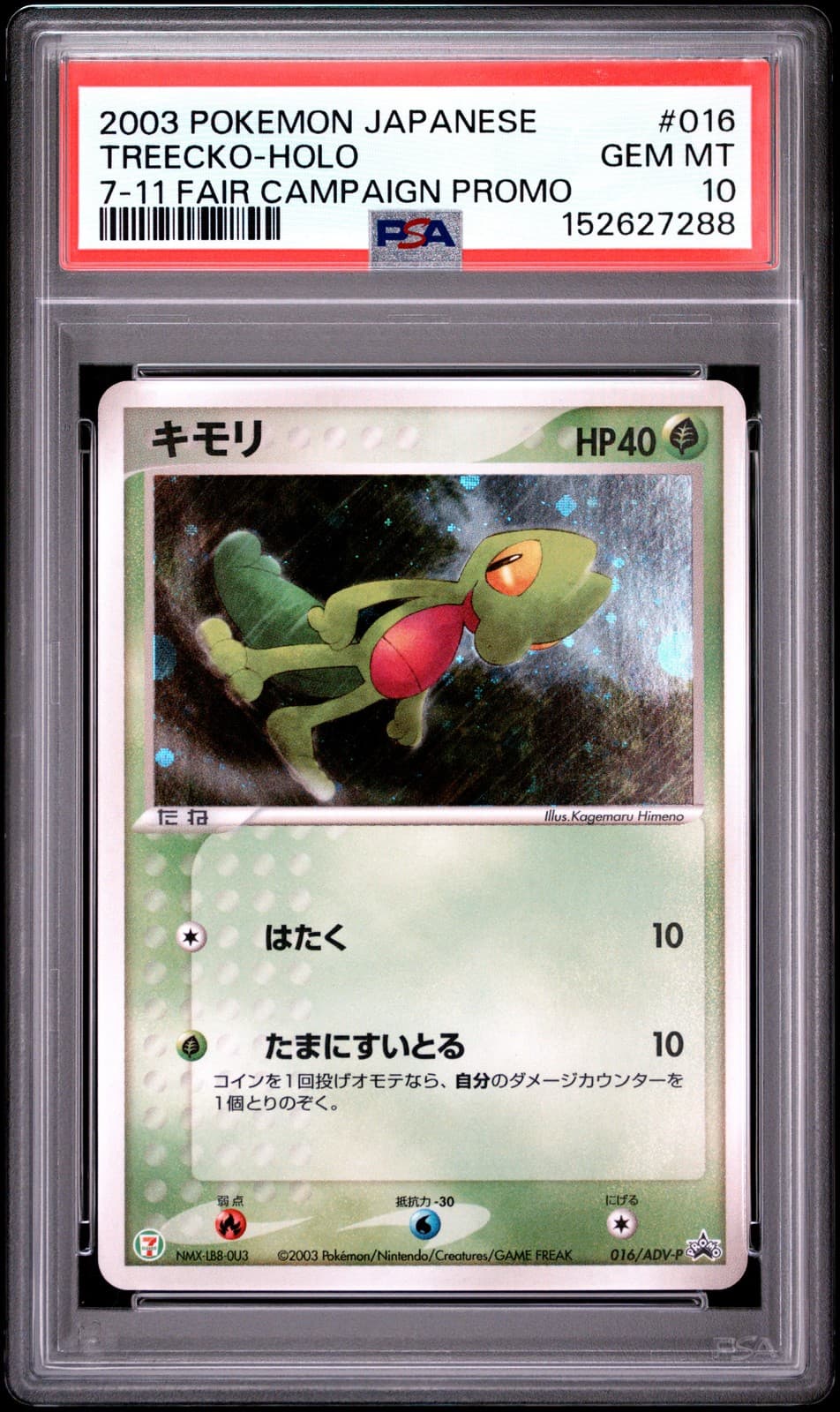 Treecko trading card
