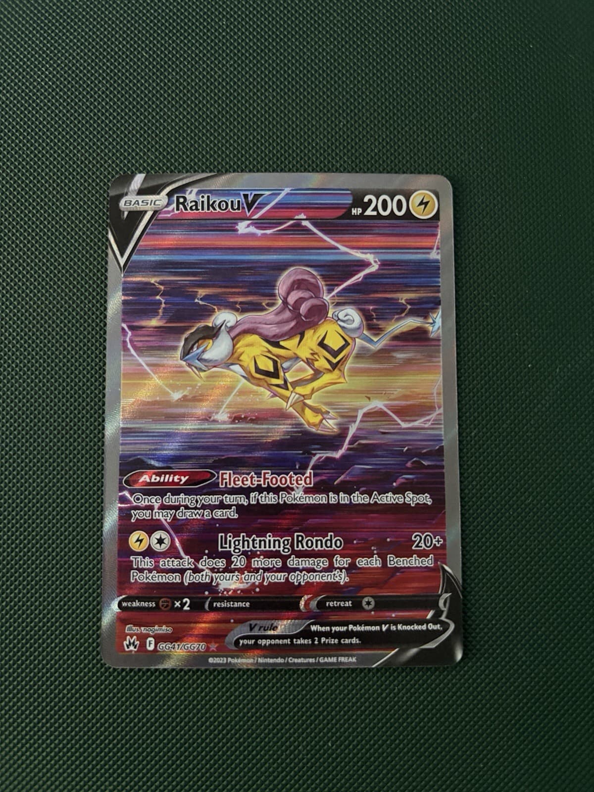 Raikou V trading card