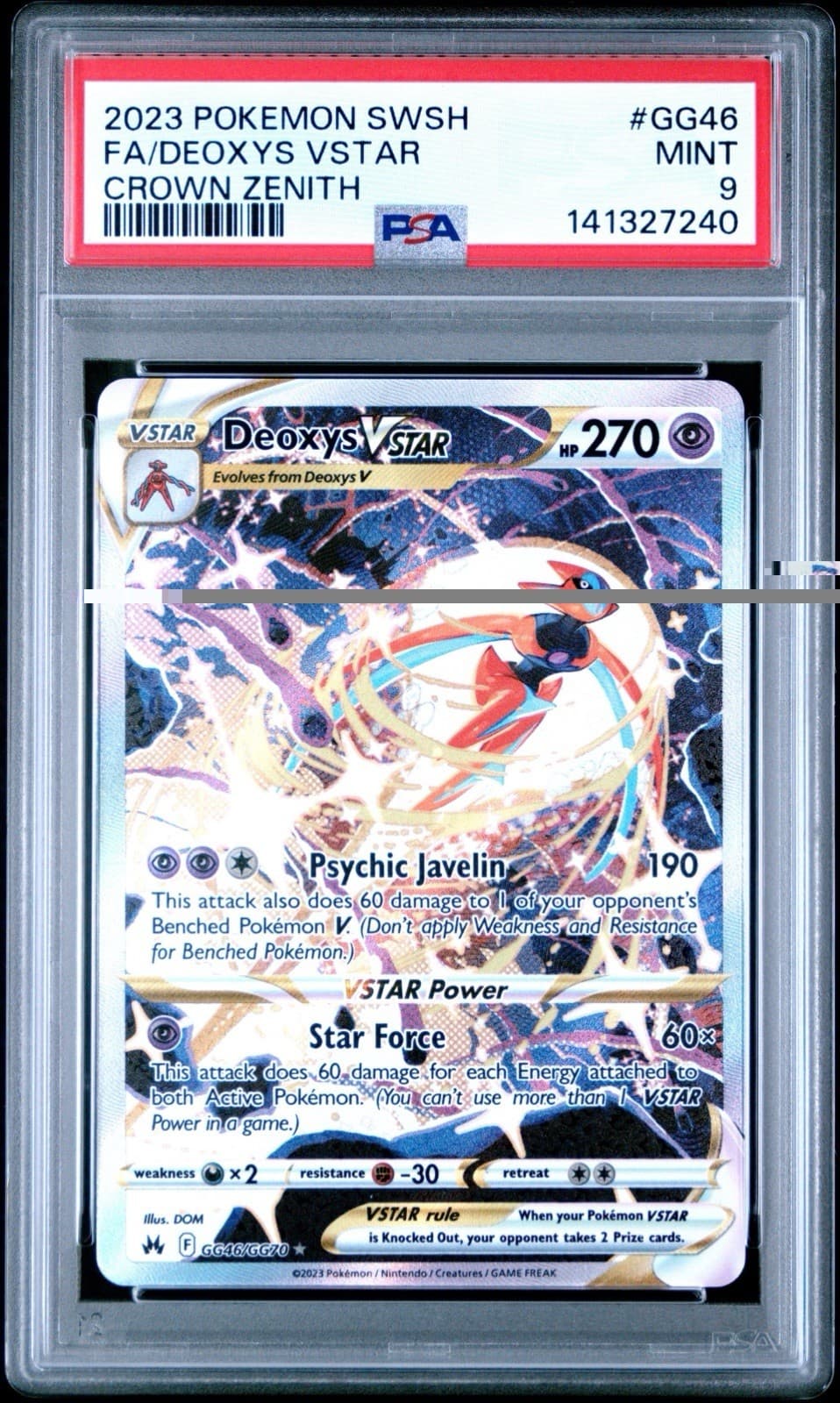 Deoxys VSTAR trading card